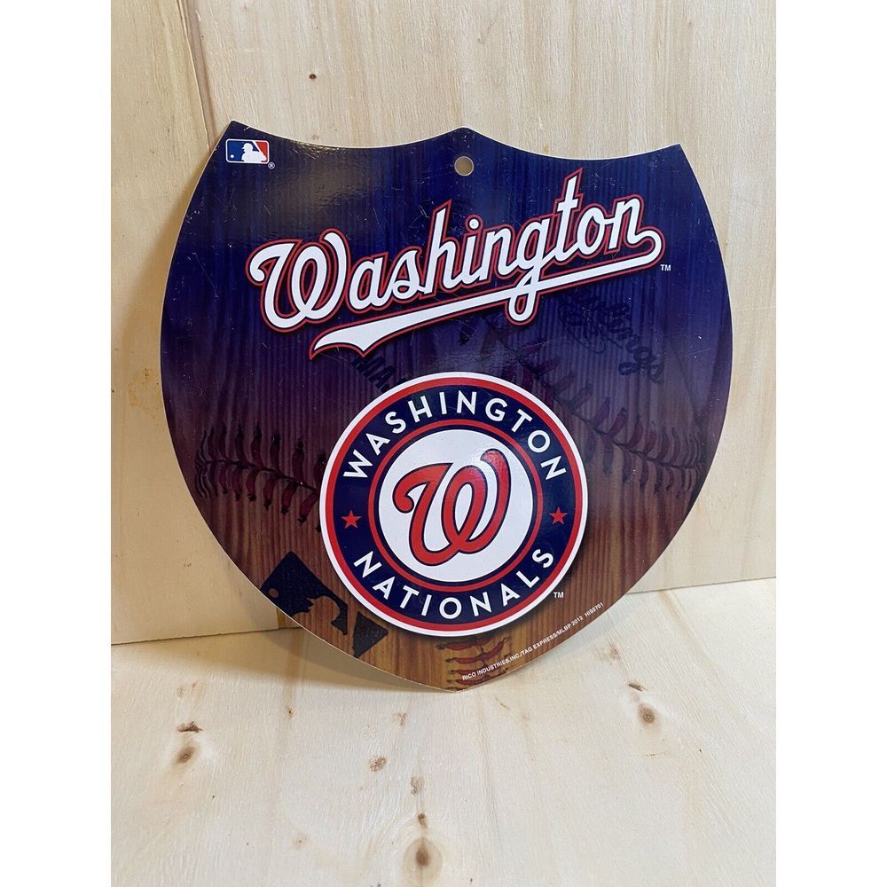Washington Nationals Baseball MLB Plastic Sign Plaque New Team‎ Colors